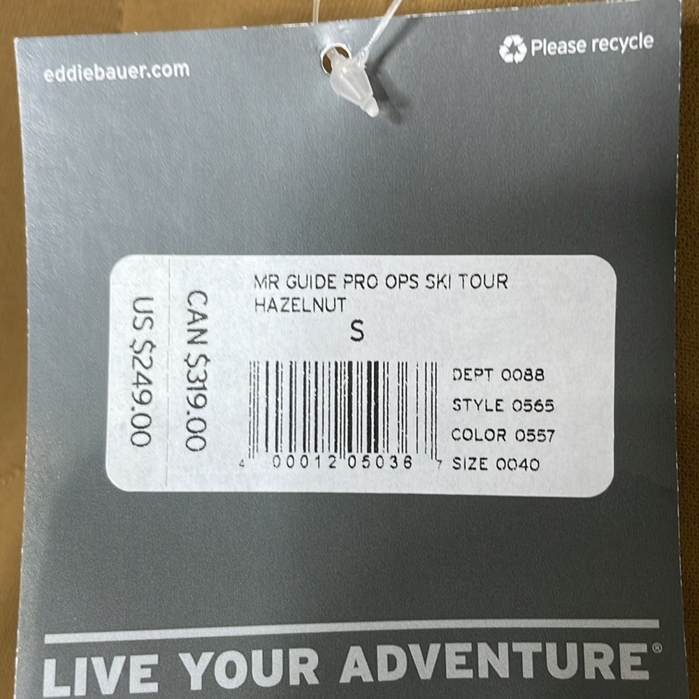 Eddie Bauer MR Guide Pro Ops Ski Tour pant. NWT. - Picture 7 of 12